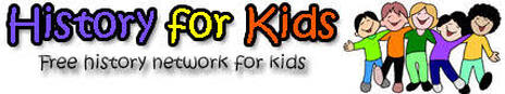 History For Kids logo with a link that will bring you to the website when clicked.