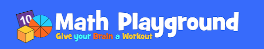 Math Playground logo with a link that will bring you to the website when clicked.