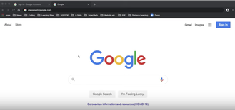 Google website image with a link to a video helping families log in to a PS 96 google classroom account.  Clicking the image opens the video.
