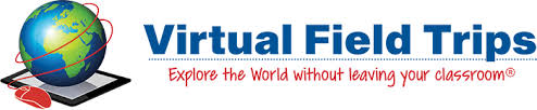 Virtual Field Trip logo with a link that will bring you to a list of virtual field trips when you click it.